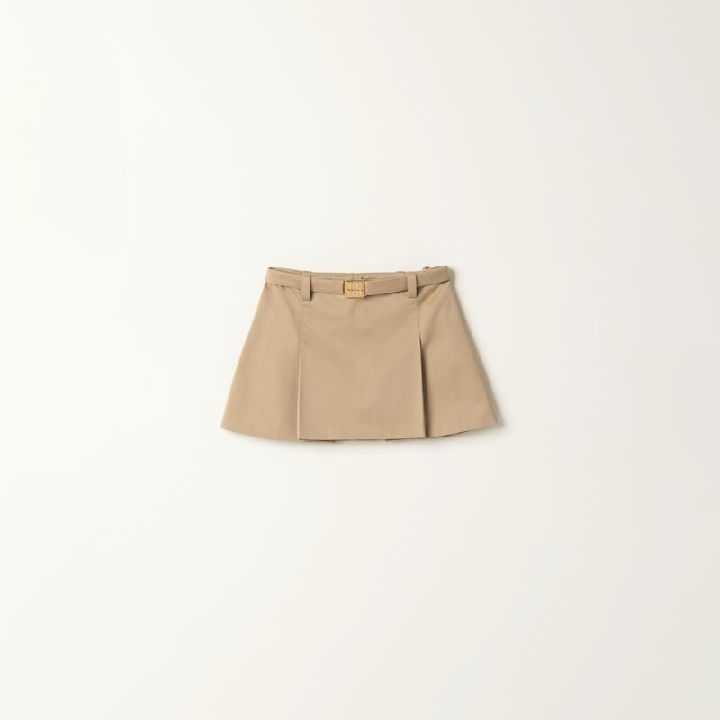 Короткая юбка-чинос Miu Miu, бежевый
Короткая юбка-чинос Miu Miu, бежевый