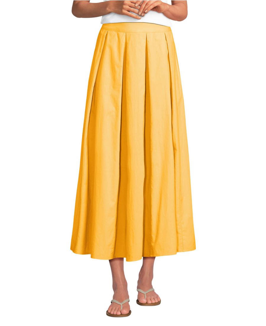 Женская макси-юбка из поплина с годе и вшитыми штанинами Lands' End, Sunkissed yellow
Женская макси-юбка из поплина с годе и вшитыми штанинами Lands' End, Sunkissed yellow