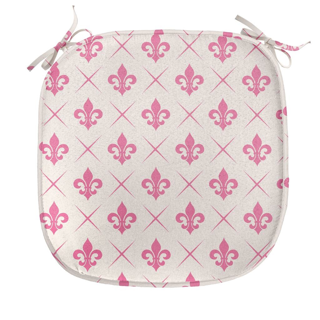 ABAKUHAUS Fleur De Lis Подушка для обеденного стула Розовый цветок лилии Декоративная водонепроницаемая подушка с ремнями для кухонных сидений 40 см x 40 см Розовый кремовый, белый
ABAKUHAUS Fleur De Lis Подушка для обеденного стула Розовый цветок лилии Декоративная водонепроницаемая подушка с ремнями для кухонных сидений 40 см x 40 см Розовый кремовый, белый