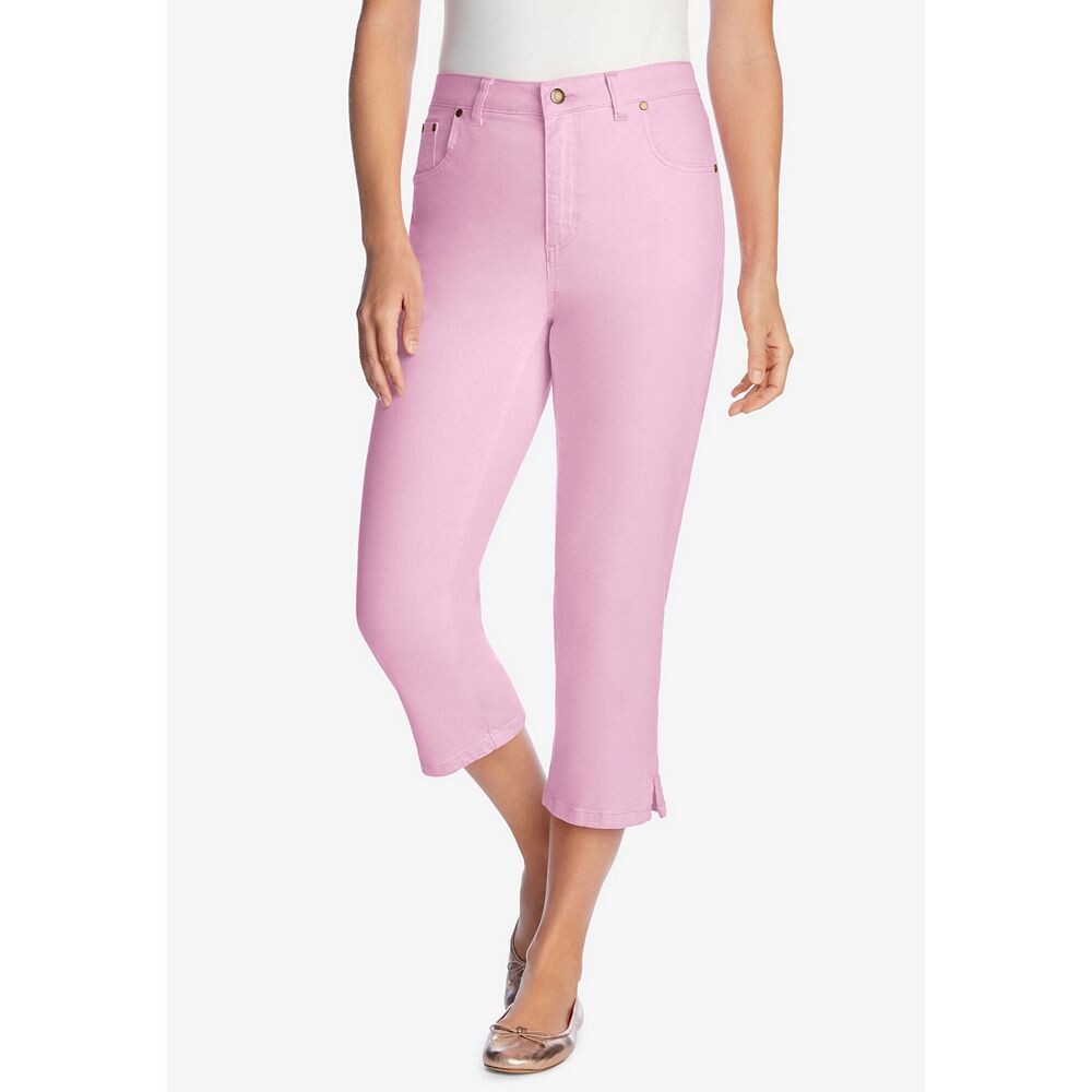 Женщина в женских джинсах-капри стрейч больших размеров Woman Within, розовый
Женщина в женских джинсах-капри стрейч больших размеров Woman Within, розовый