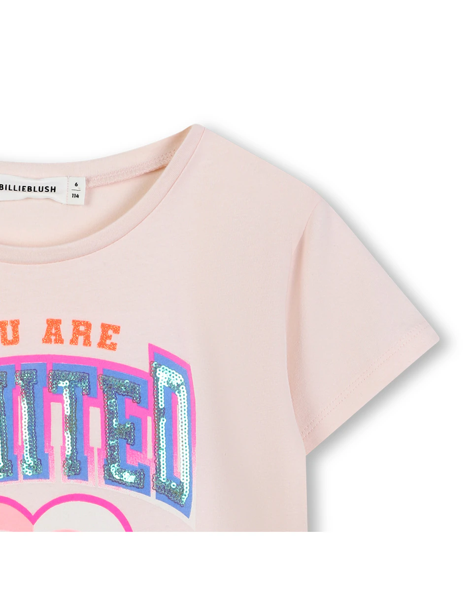 Детская футболка для девочки розового цвета из хлопка Billieblush, цвет Rosa claro
Детская футболка для девочки розового цвета из хлопка Billieblush, цвет Rosa claro