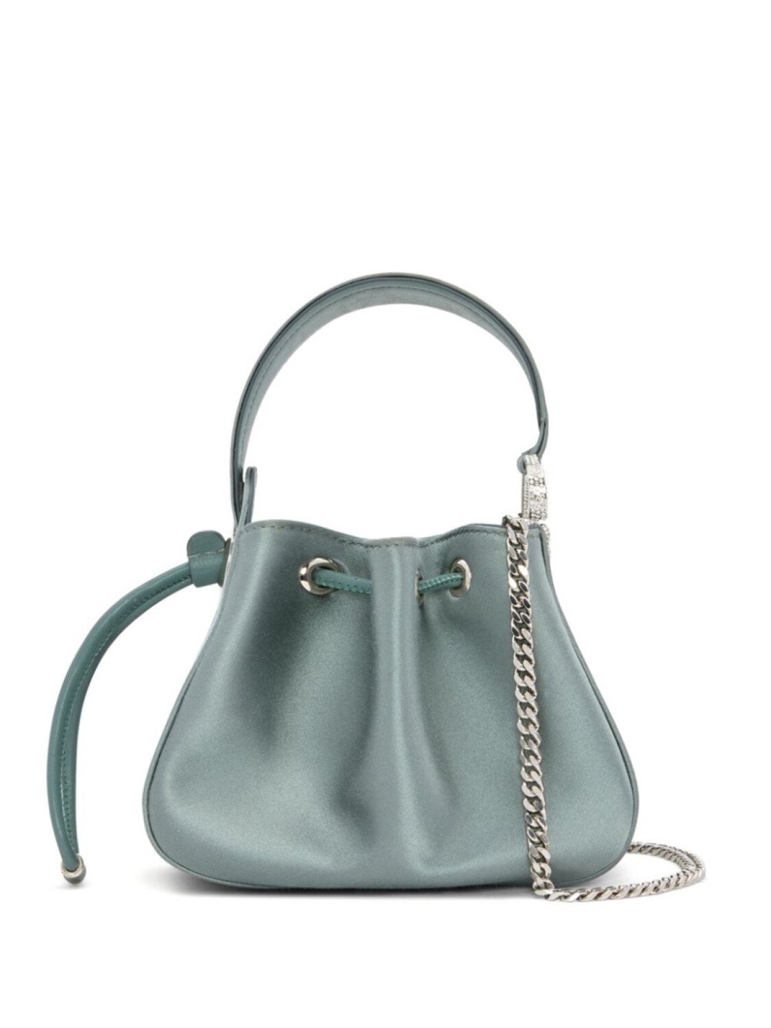 Сумка Crystal Pav размера нано с О-образной ручкой Oscar de la Renta, серый 
Сумка Crystal Pav размера нано с О-образной ручкой Oscar de la Renta, серый