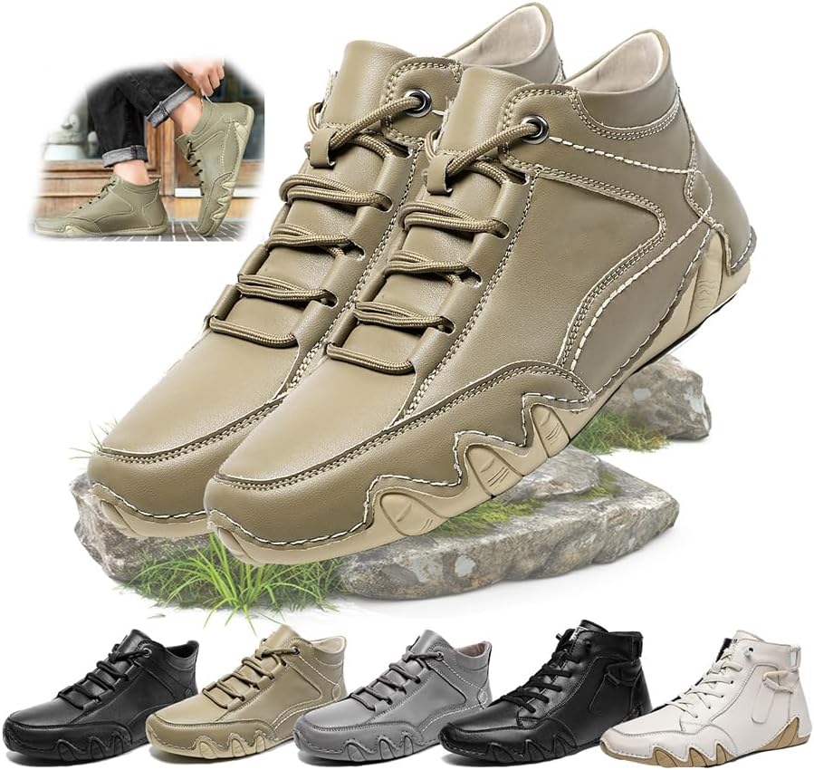 Мужские мягкие лоферы из коровьей кожи средней высоты без шнурков, мужские кожаные кроссовки на шнуровке с платформой и круглыми носками, спортивные теннисные кроссовки для бега, ходьбы и джоггинга Generic, хаки
Мужские мягкие лоферы из коровьей кожи средней высоты без шнурков, мужские кожаные кроссовки на шнуровке с платформой и круглыми носками, спортивные теннисные кроссовки для бега, ходьбы и джоггинга Generic, хаки