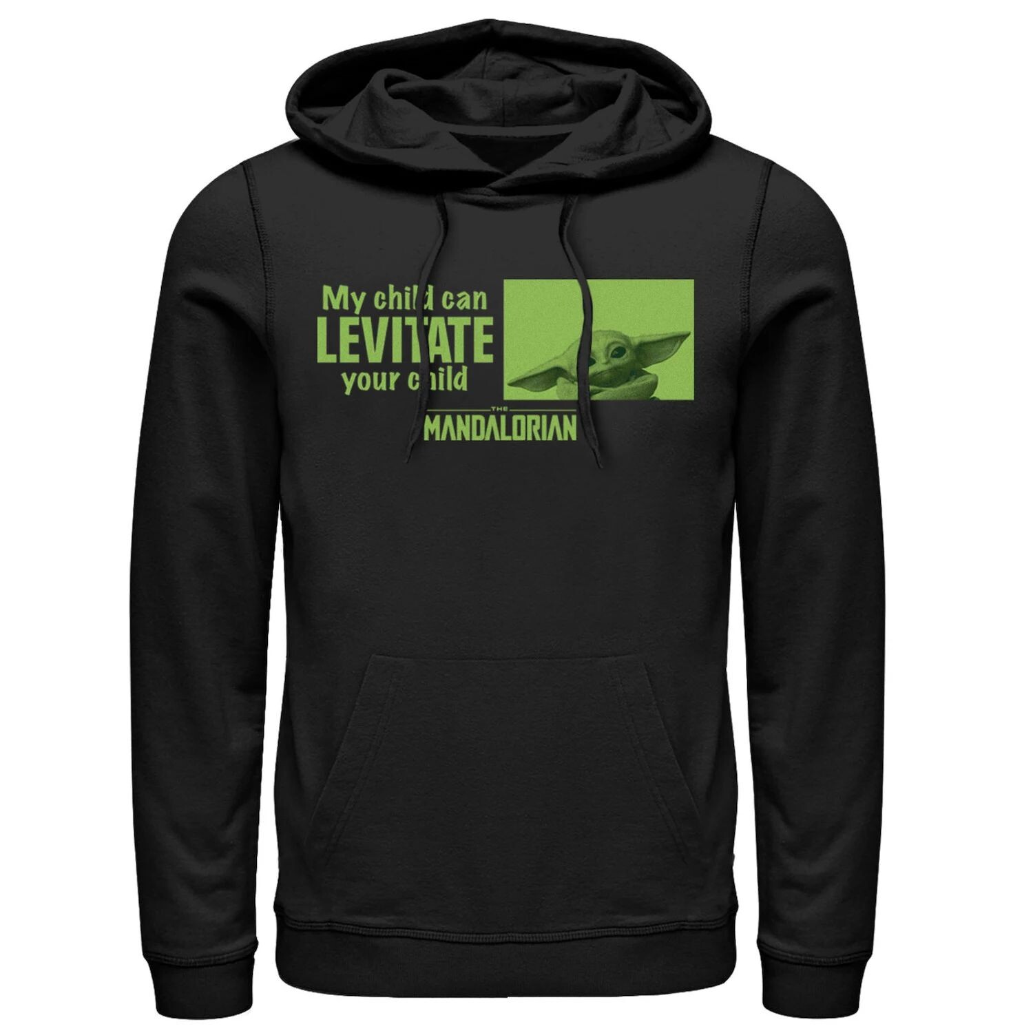 Мужская толстовка с капюшоном «Звездные войны: Мандалорец, мой ребенок может левитировать вашего Черного», Licensed Character, черный
Мужская толстовка с капюшоном «Звездные войны: Мандалорец, мой ребенок может левитировать вашего Черного», Licensed Character, черный