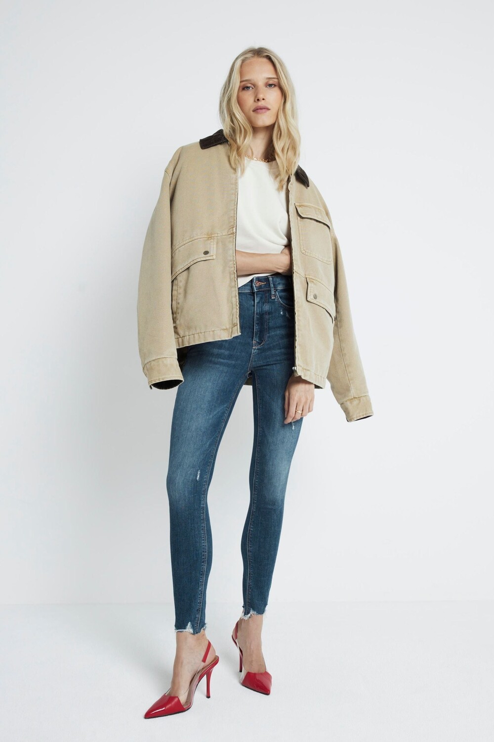 Узкие джинсы с высокой посадкой и необработанным краем River Island, синий
Узкие джинсы с высокой посадкой и необработанным краем River Island, синий