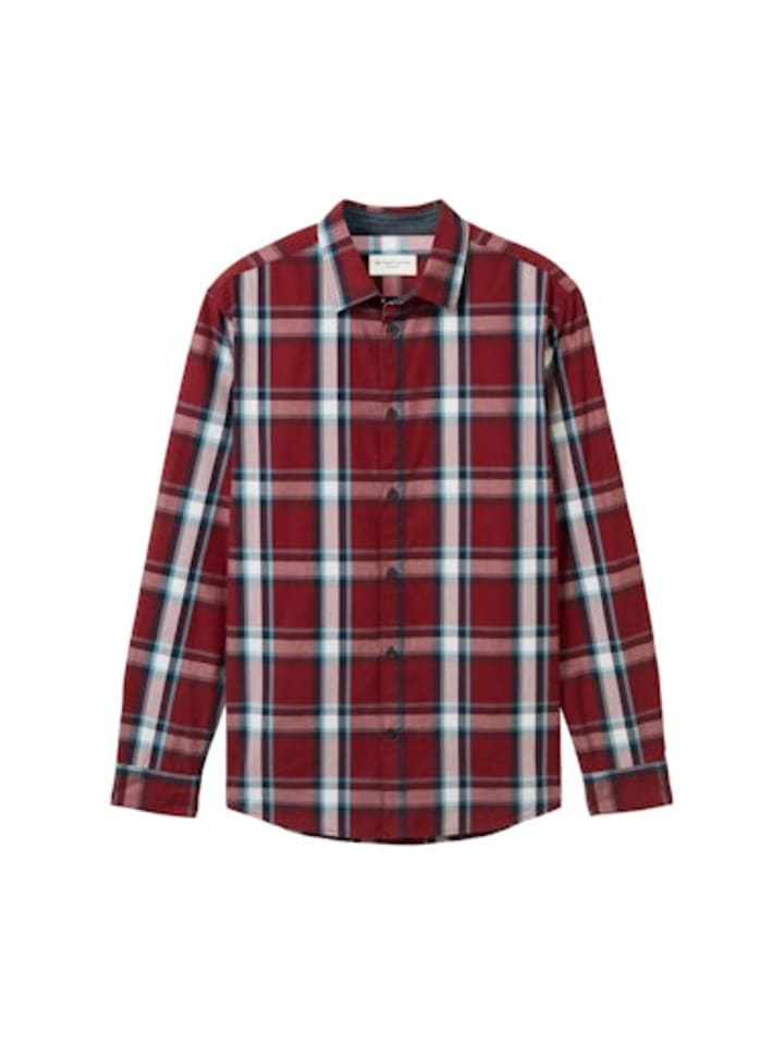 Клетчатая рубашка для мужчин в однотонных тонах Tom Tailor
Клетчатая рубашка для мужчин в однотонных тонах Tom Tailor