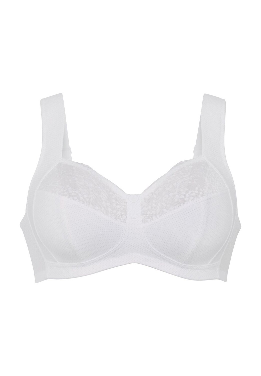 Бюстгальтер Orely рельефный, декоративные пуговицы, горошек, женский Anita, белый