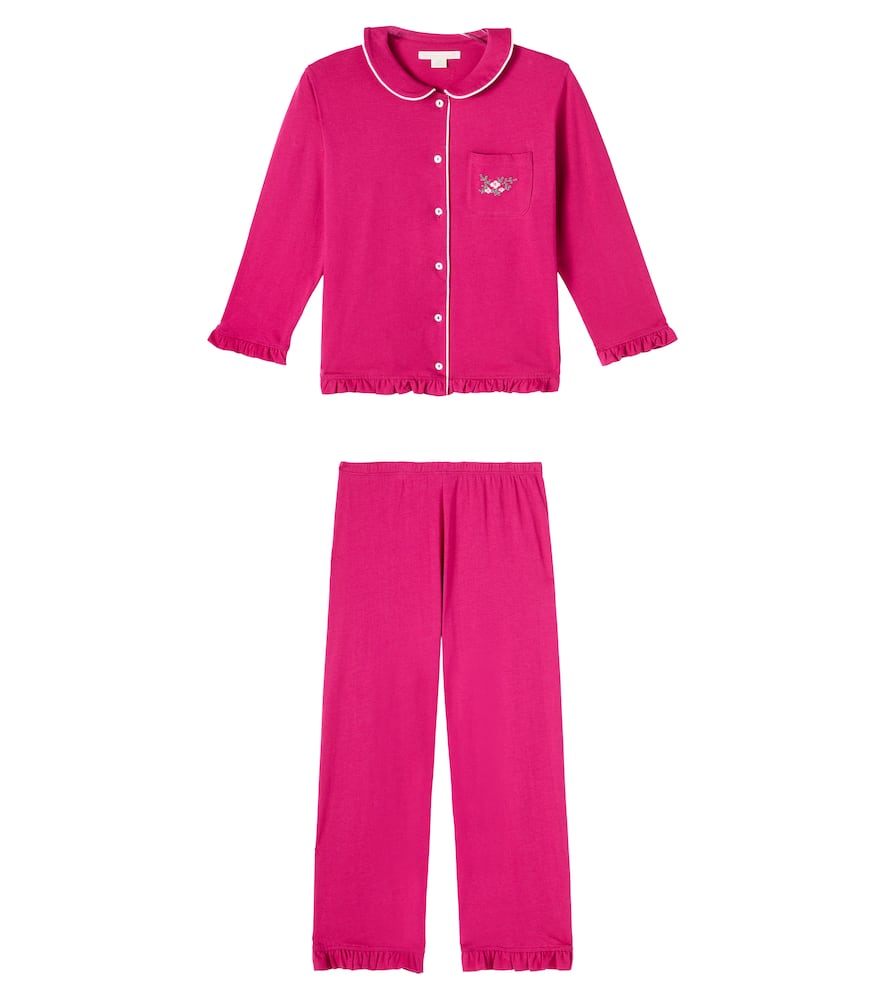 Пижама из хлопкового джерси с рюшами pio Konges Sløjd, Sangria
Пижама из хлопкового джерси с рюшами pio Konges Sløjd, Sangria