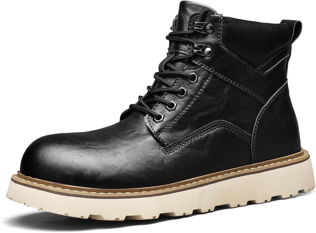 Мужские винтажные кожаные повседневные ботинки стиль работы, низкие сапоги средней длины, оксфорды на шнуровке с толстой подошвой, противоскользящие Lhyxu, черный
Мужские винтажные кожаные повседневные ботинки стиль работы, низкие сапоги средней длины, оксфорды на шнуровке с толстой подошвой, противоскользящие Lhyxu, черный