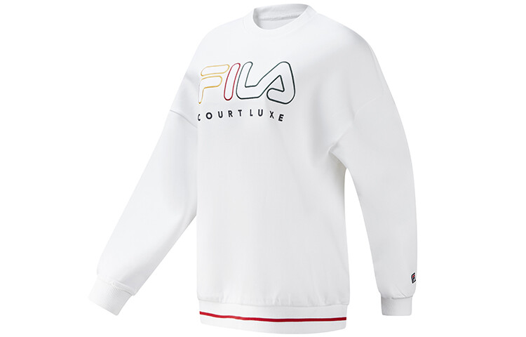 Спортивная толстовка женская белая Fila 
Спортивная толстовка женская белая Fila
