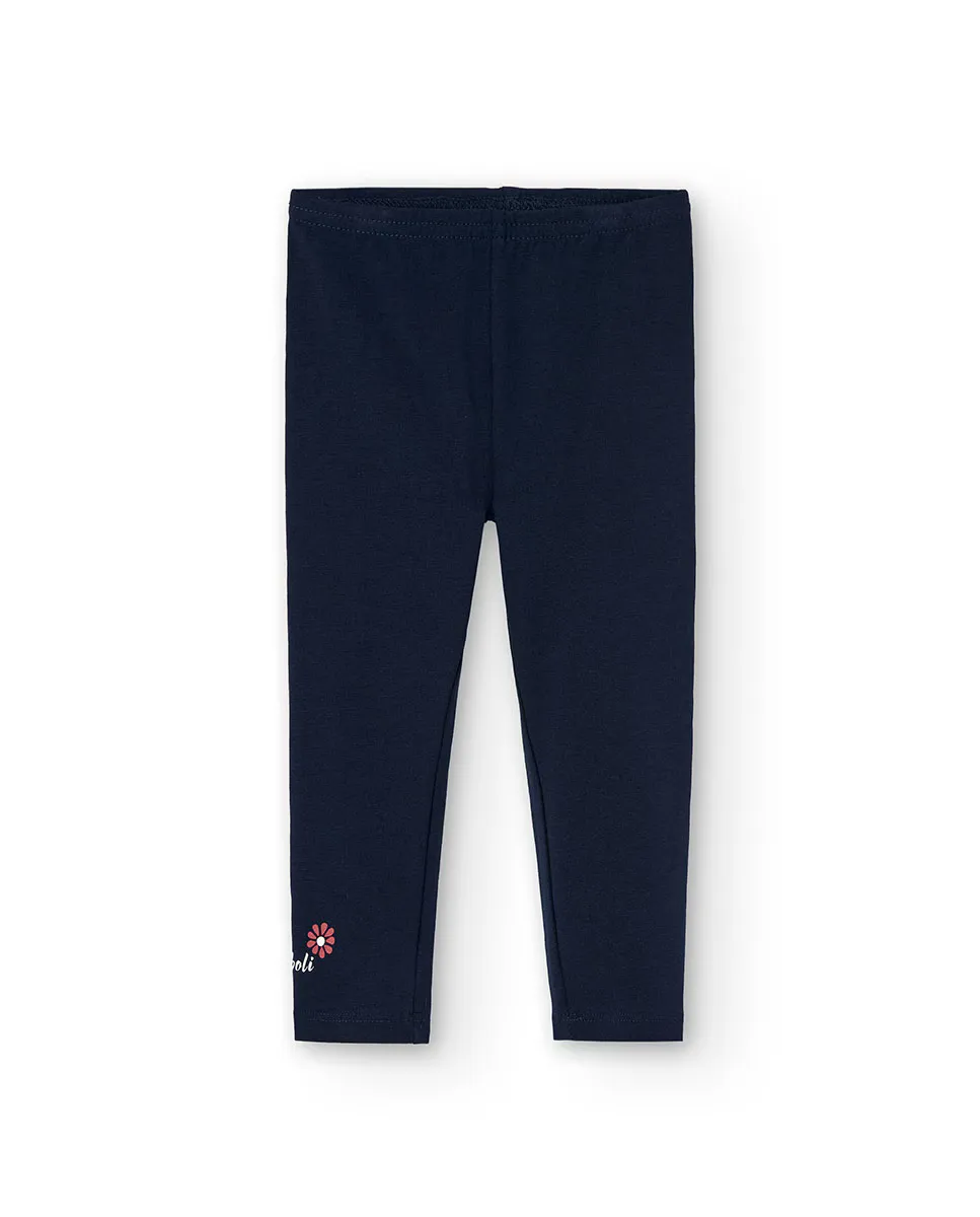 Базовые леггинсы для девочки с логотипом Boboli, темно-синий
Базовые леггинсы для девочки с логотипом Boboli, темно-синий