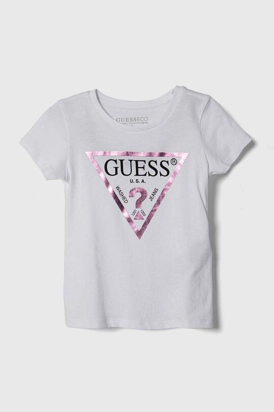 Детская хлопковая футболка Guess, белый
Детская хлопковая футболка Guess, белый
