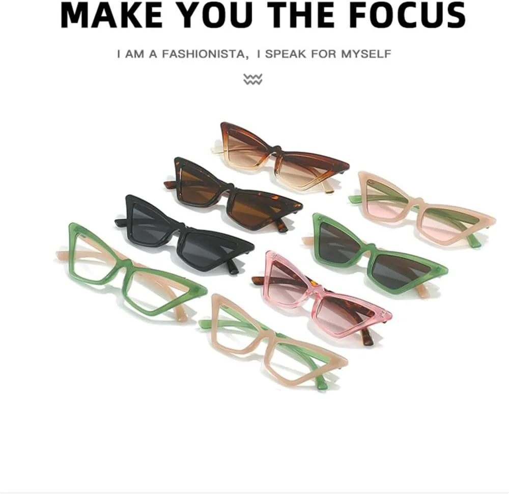 Маленькие солнцезащитные очки «кошачий глаз» для женщин, винтажные солнцезащитные очки с защитой от УФ-излучения UV400 HDUBFY, Pink White
Маленькие солнцезащитные очки «кошачий глаз» для женщин, винтажные солнцезащитные очки с защитой от УФ-излучения UV400 HDUBFY, Pink White