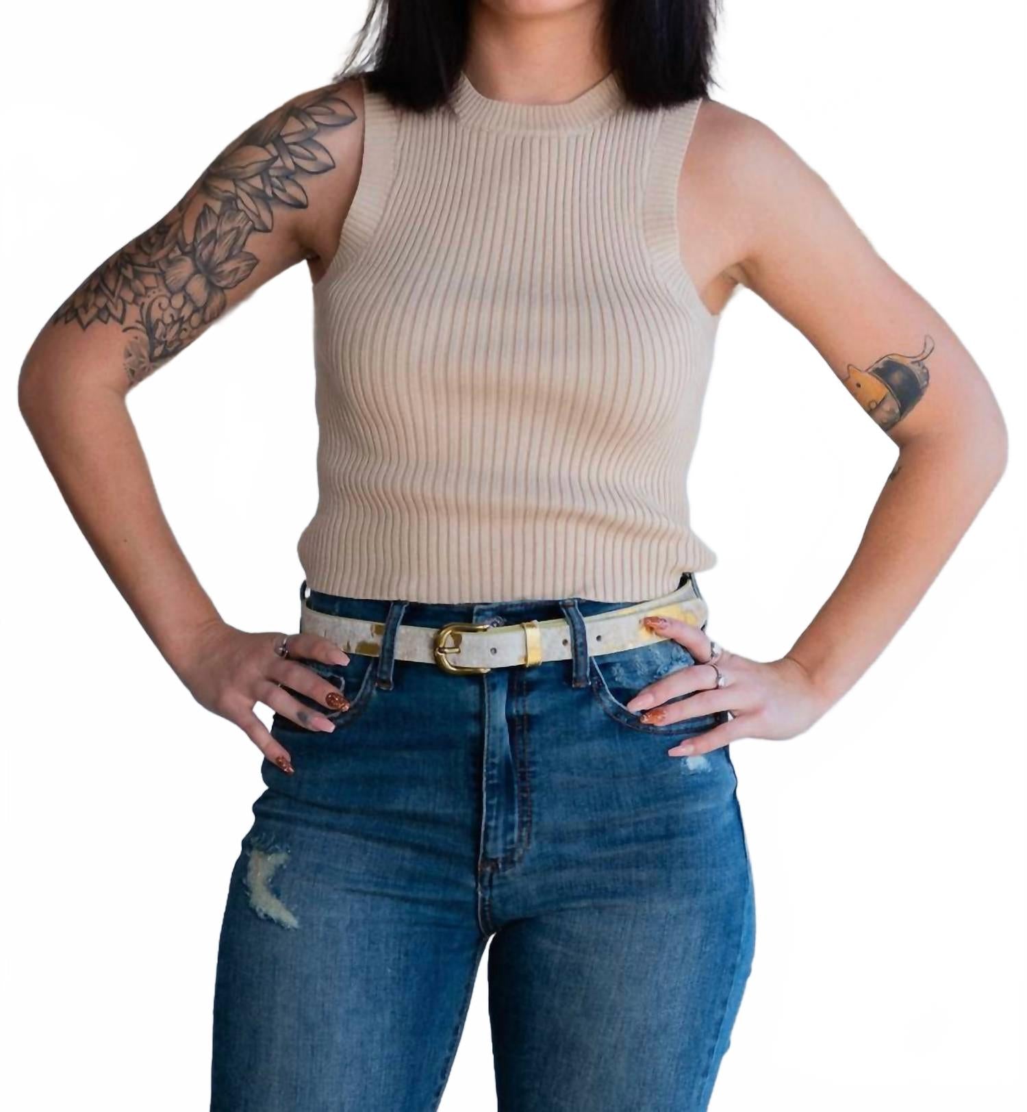 Ребристый танк экипажа в обнаженном виде By Together, nude
Ребристый танк экипажа в обнаженном виде By Together, nude