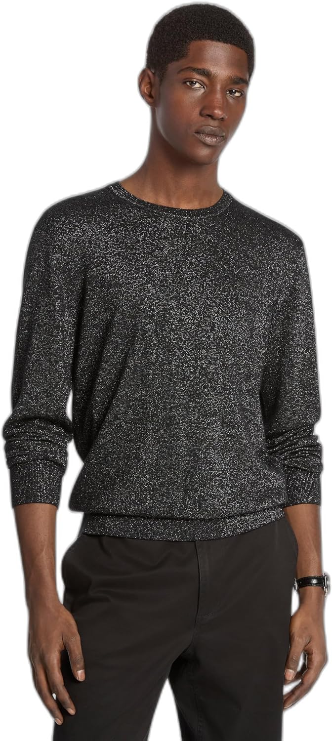 Michael Kors мужской свитер Lurex с круглым вырезом, Silver
Michael Kors мужской свитер Lurex с круглым вырезом, Silver