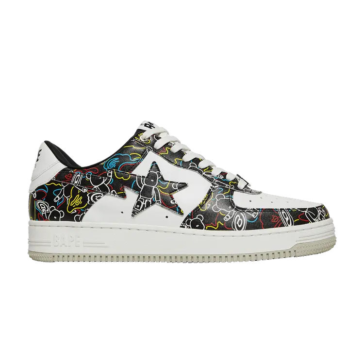 Кроссовки BAPE Medicom Toy x Bapesta Low M2 'Be@r Camo - Black', белый
Кроссовки BAPE Medicom Toy x Bapesta Low M2 'Be@r Camo - Black', белый