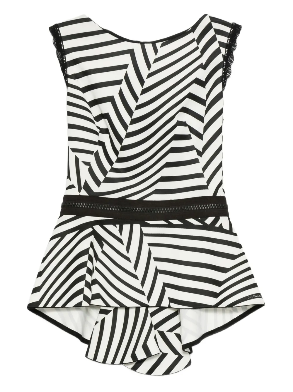 Топ в полоску с оборками Gemy Maalouf, черный
Топ в полоску с оборками Gemy Maalouf, черный