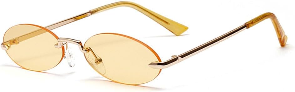 Солнцезащитные очки UV400 с защитой от УФ-излучения — без оправы, маленькие овальные металлические линзы розового цвета, для женщин и мужчин, для бега и занятий спортом на открытом воздухе generic, Gold-yellow
Солнцезащитные очки UV400 с защитой от УФ-излучения — без оправы, маленькие овальные металлические линзы розового цвета, для женщин и мужчин, для бега и занятий спортом на открытом воздухе generic, Gold-yellow