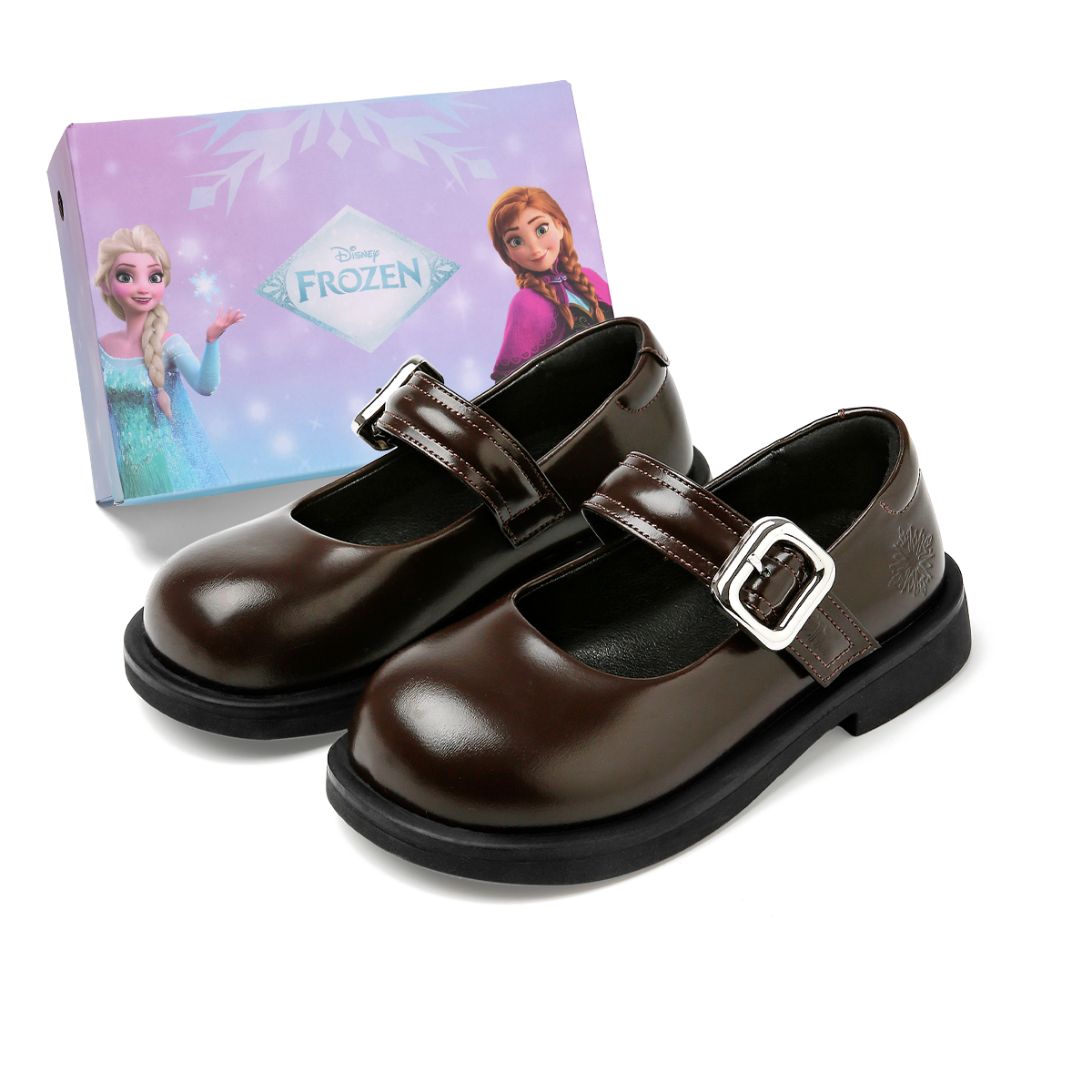 Детские кожаные туфли серии Frozen Series с противоскользящим покрытием, устойчивые к износу и ударам, с низким верхом Disney, коричневый
Детские кожаные туфли серии Frozen Series с противоскользящим покрытием, устойчивые к износу и ударам, с низким верхом Disney, коричневый