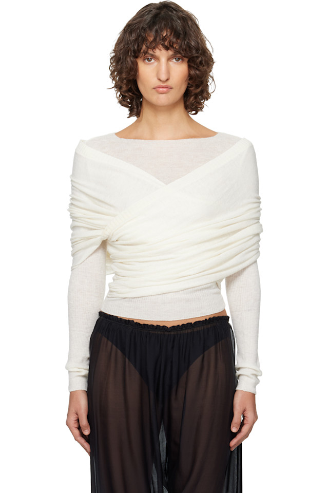 Свитер Off-Elio Paloma Wool, белый
Свитер Off-Elio Paloma Wool, белый