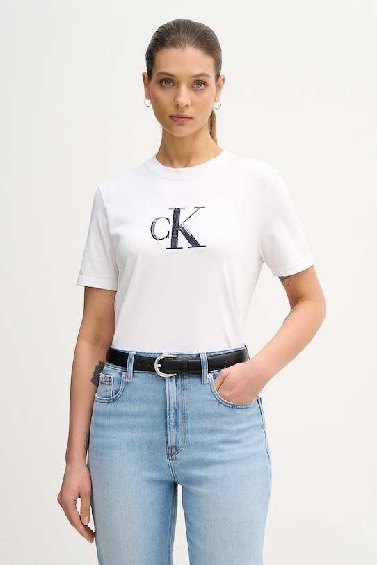 Хлопковая футболка Calvin Klein Jeans, белый
Хлопковая футболка Calvin Klein Jeans, белый