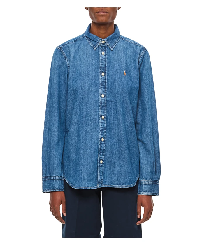 Джинсовая рубашка с вышивкой Polo Ralph Lauren, синий
Джинсовая рубашка с вышивкой Polo Ralph Lauren, синий