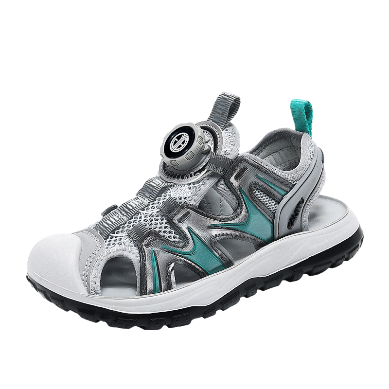 Нескользящие, дышащие, легкие, амортизирующие сандалии с низким верхом для детей Yi Jiabao, черный/зеленый 
Нескользящие, дышащие, легкие, амортизирующие сандалии с низким верхом для детей Yi Jiabao, черный/зеленый