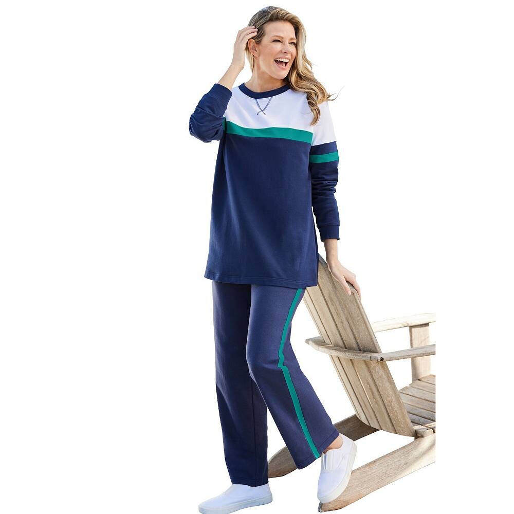 Женщина в женской толстовке с длинными рукавами и цветными блоками больших размеров Woman Within, цвет Navy Waterfall White
Женщина в женской толстовке с длинными рукавами и цветными блоками больших размеров Woman Within, цвет Navy Waterfall White