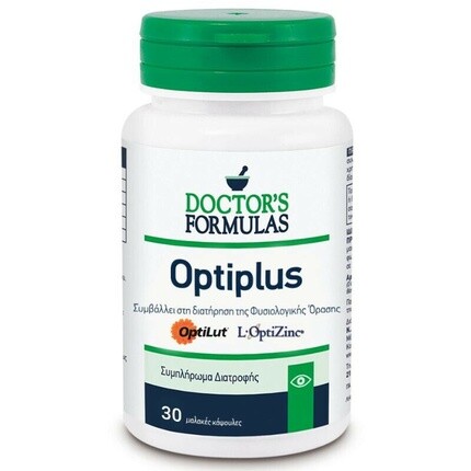 Optiplus Formula для здорового зрения, 30 растительных капсул, Doctor'S Formulas
Optiplus Formula для здорового зрения, 30 растительных капсул, Doctor'S Formulas