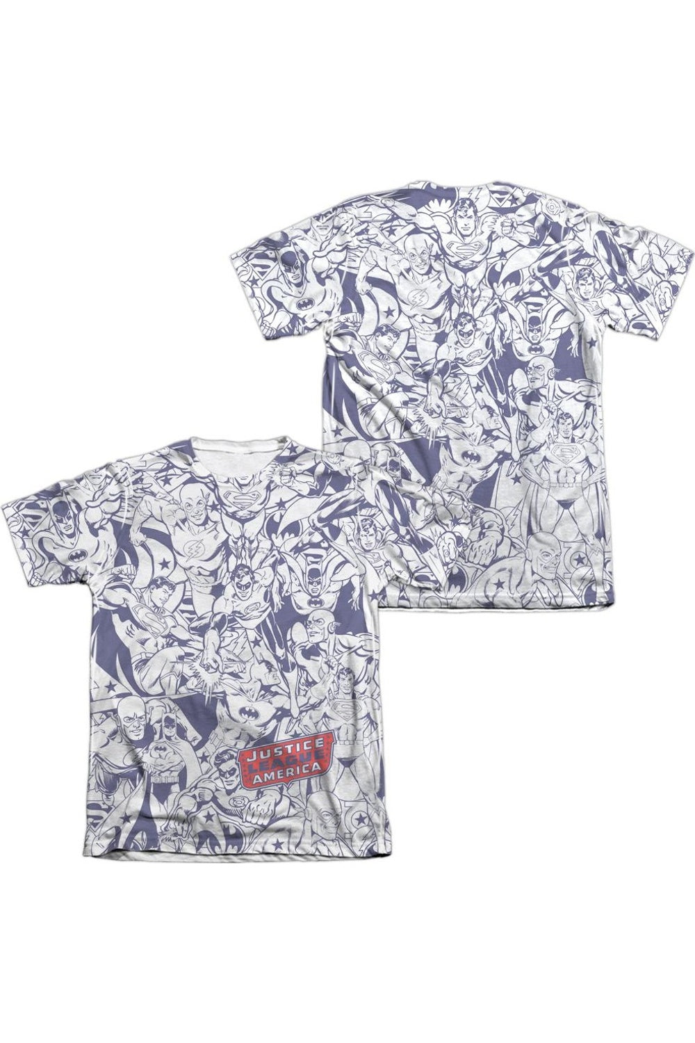 Футболка с коротким рукавом DC Comics Justice All Around (принт спереди/сзади) для взрослых 65/35 поли/хлопок Gildan, белый
Футболка с коротким рукавом DC Comics Justice All Around (принт спереди/сзади) для взрослых 65/35 поли/хлопок Gildan, белый