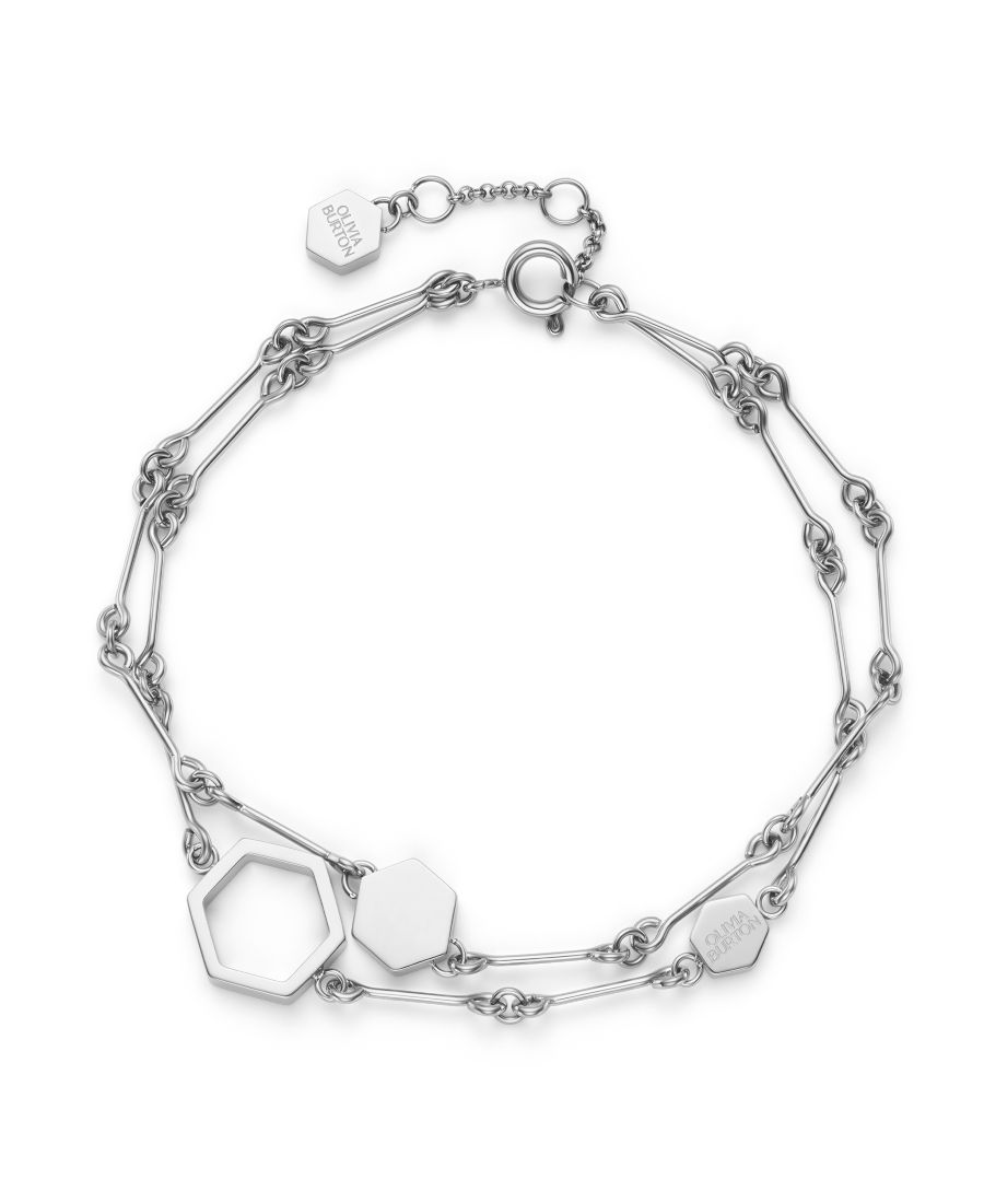 Браслет Honeycomb Classic серебристого цвета Olivia Burton, Silver
Браслет Honeycomb Classic серебристого цвета Olivia Burton, Silver