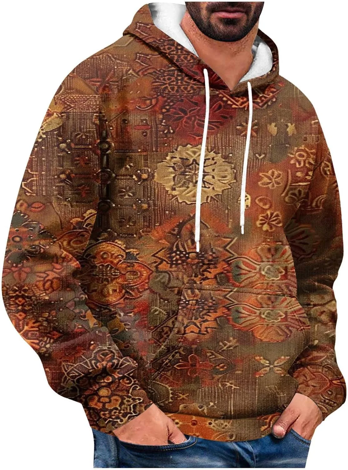 Толстовка с капюшоном для мужчин, стильный графический принт Aztec
Толстовка с капюшоном для мужчин, стильный графический принт Aztec