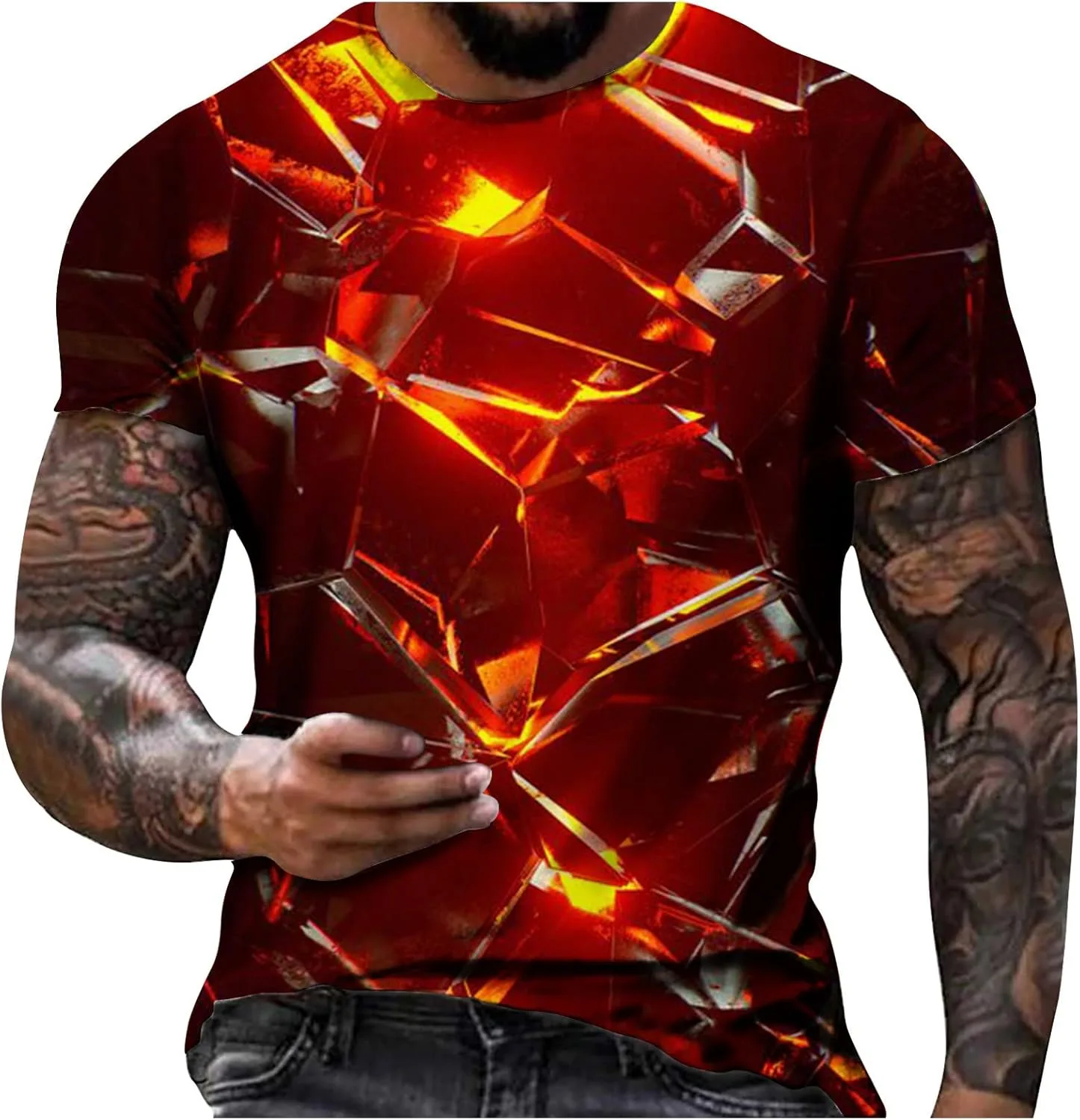 Футболка мужская Casual 2023 лето Cool Style 3D Print короткий рукав Regular Fit Muscularfit
Футболка мужская Casual 2023 лето Cool Style 3D Print короткий рукав Regular Fit Muscularfit