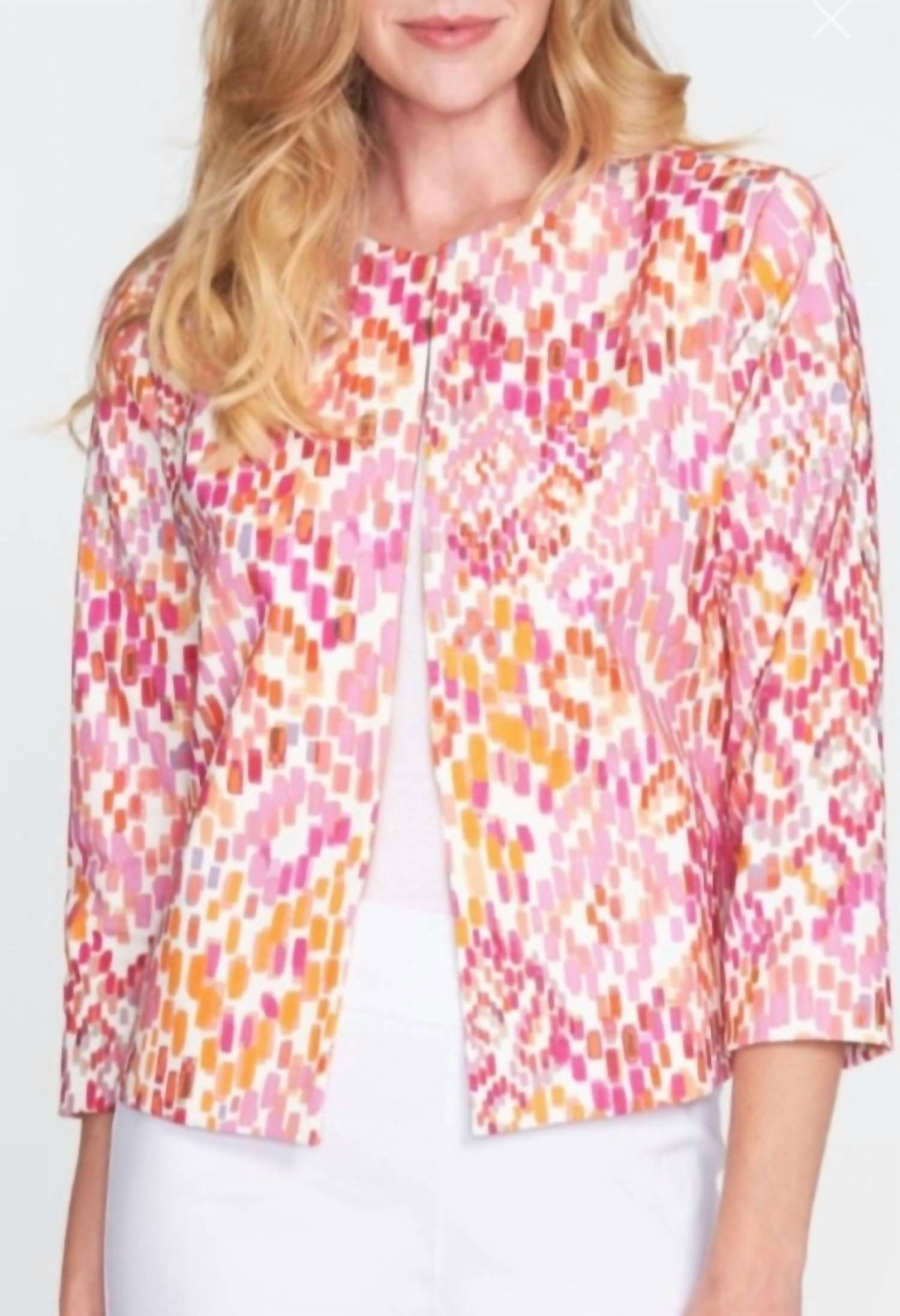 Блейзер Bolero Tiles в розовом цвете Multi Estelle and Finn
Блейзер Bolero Tiles в розовом цвете Multi Estelle and Finn