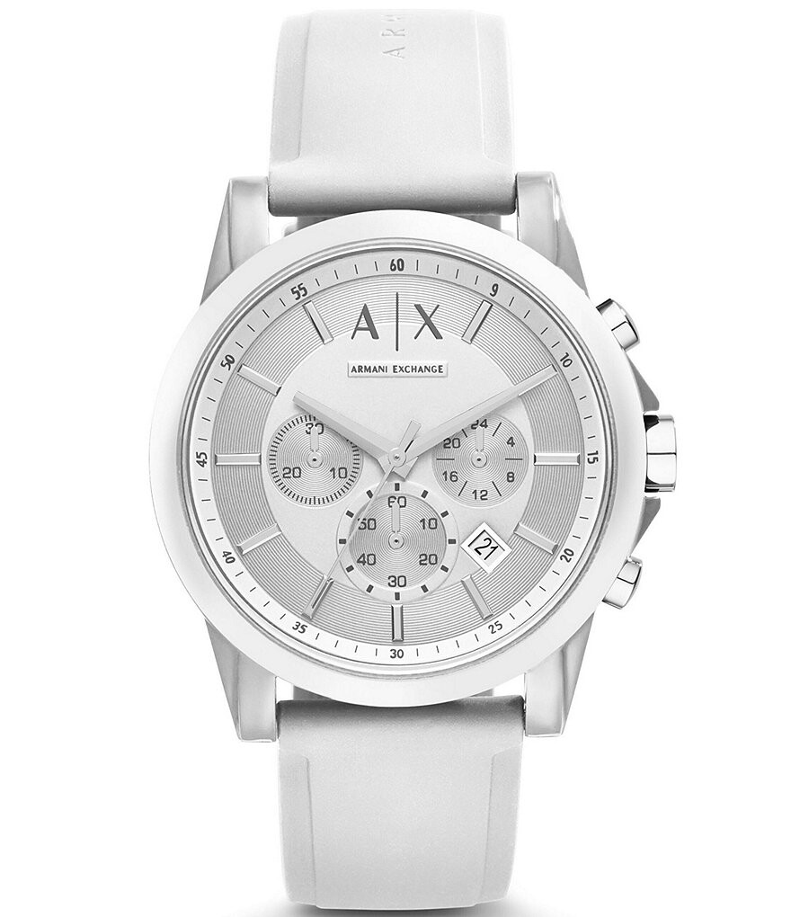 Мужские часы Armani Exchange Banks Chronograph с белым силиконовым ремешком, белый
Мужские часы Armani Exchange Banks Chronograph с белым силиконовым ремешком, белый