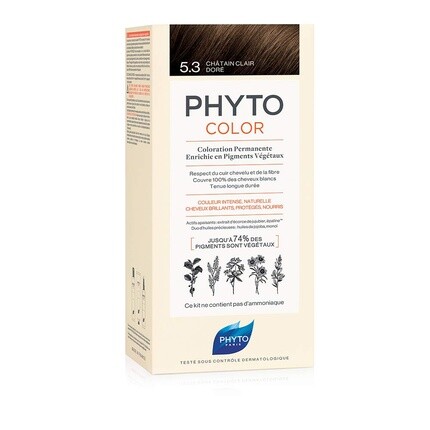Краска для волос Phyto Protocolor 5.3 Светло-золотисто-коричневый 182мл
Краска для волос Phyto Protocolor 5.3 Светло-золотисто-коричневый 182мл