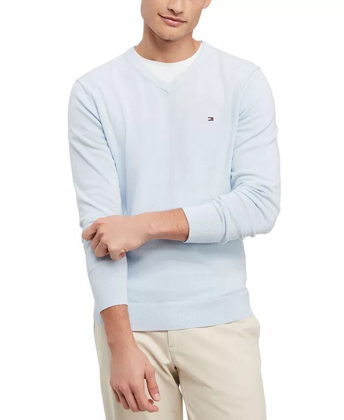 Мужской однотонный свитер с v-образным вырезом Essential Tommy Hilfiger, мультиколор
Мужской однотонный свитер с v-образным вырезом Essential Tommy Hilfiger, мультиколор