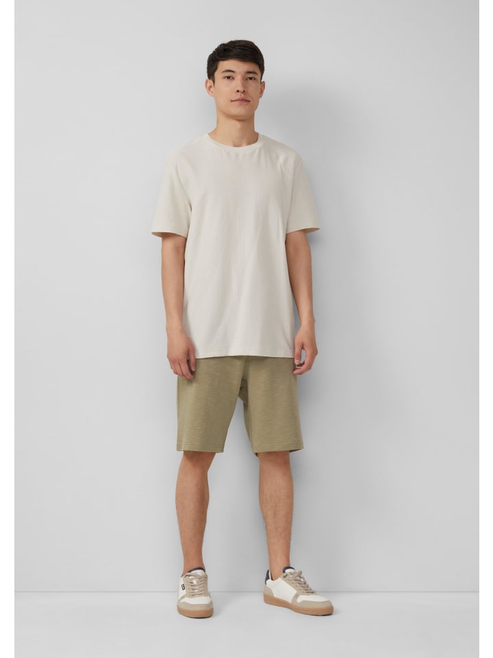 Тканевые шорты s.Oliver, оливковый 
Тканевые шорты s.Oliver, оливковый