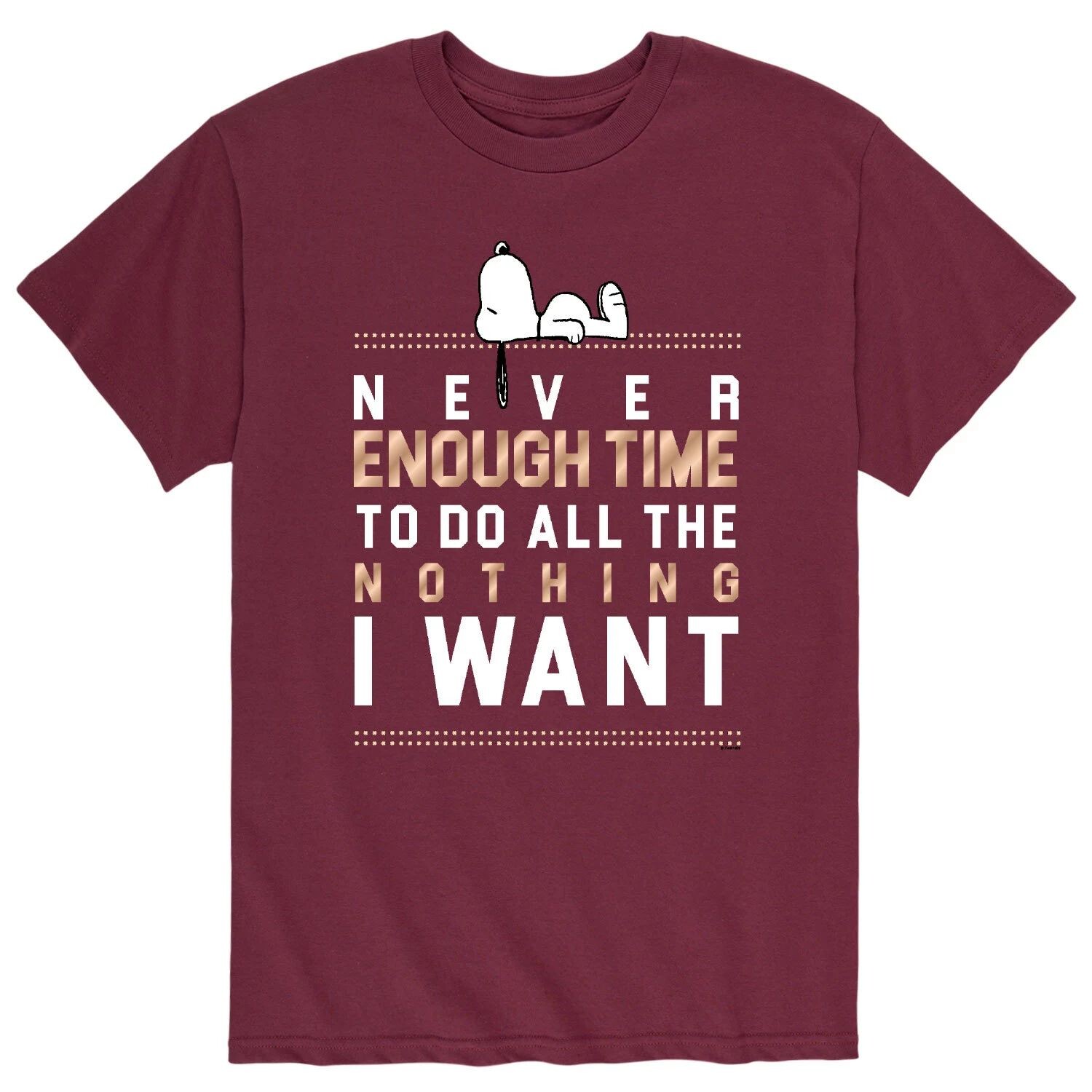 Мужская футболка Peanuts Snoopy Enough Time Licensed Character
Мужская футболка Peanuts Snoopy Enough Time Licensed Character