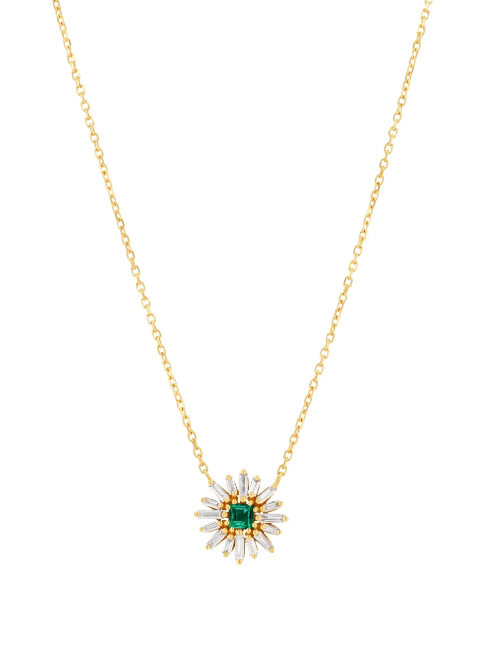 Колье Evil Eye из желтого золота с бриллиантами и изумрудами Suzanne Kalan, золотистый
Колье Evil Eye из желтого золота с бриллиантами и изумрудами Suzanne Kalan, золотистый