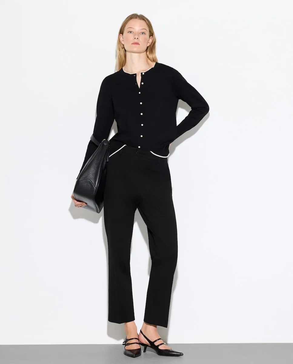 Женские трикотажные полуприлегающие штаны Woman El Corte Inglés, черный
Женские трикотажные полуприлегающие штаны Woman El Corte Inglés, черный