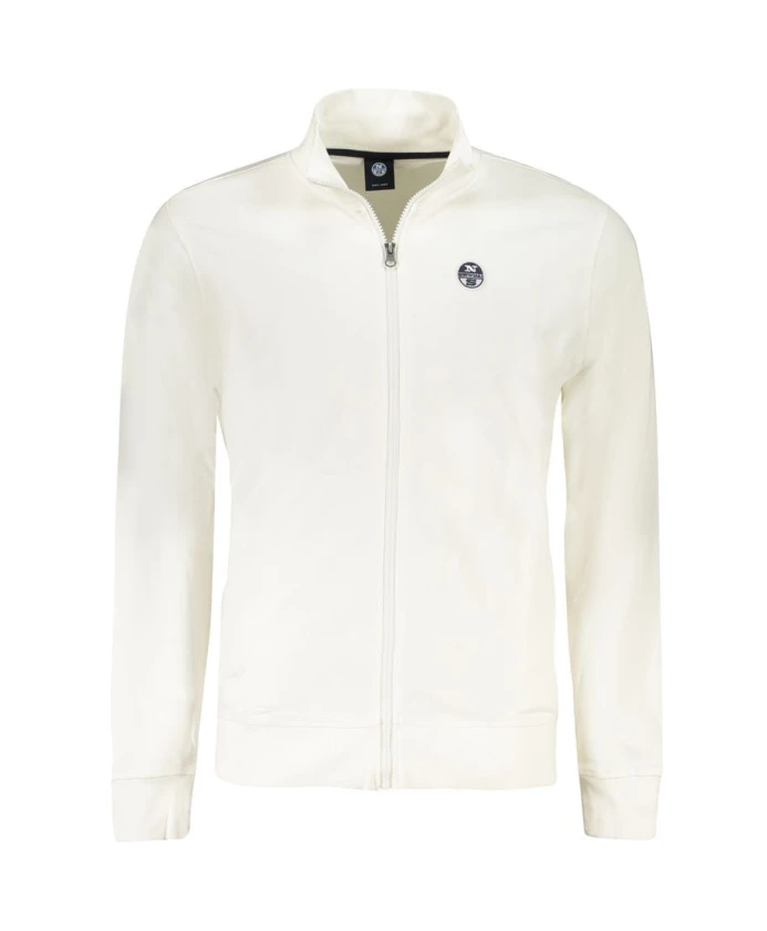 Белая хлопковая толстовка с карманами на молнии. North Sails, белый
Белая хлопковая толстовка с карманами на молнии. North Sails, белый