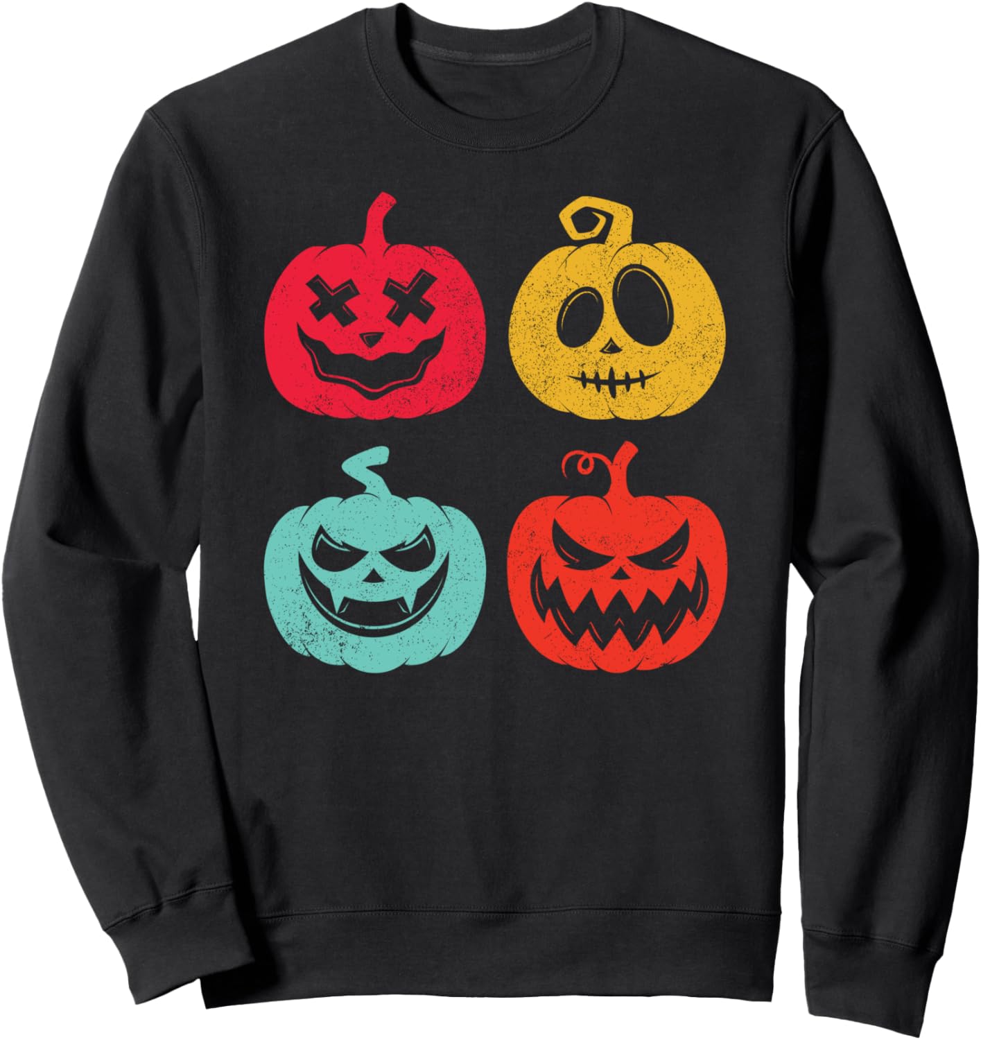 Ретро-винтажная толстовка с изображением тыквы-фонаря в стиле «Жуткий свитшот» Jack O' Lantern Cool Designs, черный
Ретро-винтажная толстовка с изображением тыквы-фонаря в стиле «Жуткий свитшот» Jack O' Lantern Cool Designs, черный