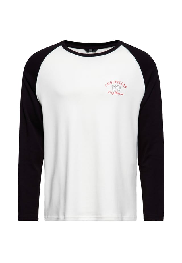 Рубашка с длинными рукавами и крупным принтом на спине молодцы. King Kerosin, белый
Рубашка с длинными рукавами и крупным принтом на спине молодцы. King Kerosin, белый