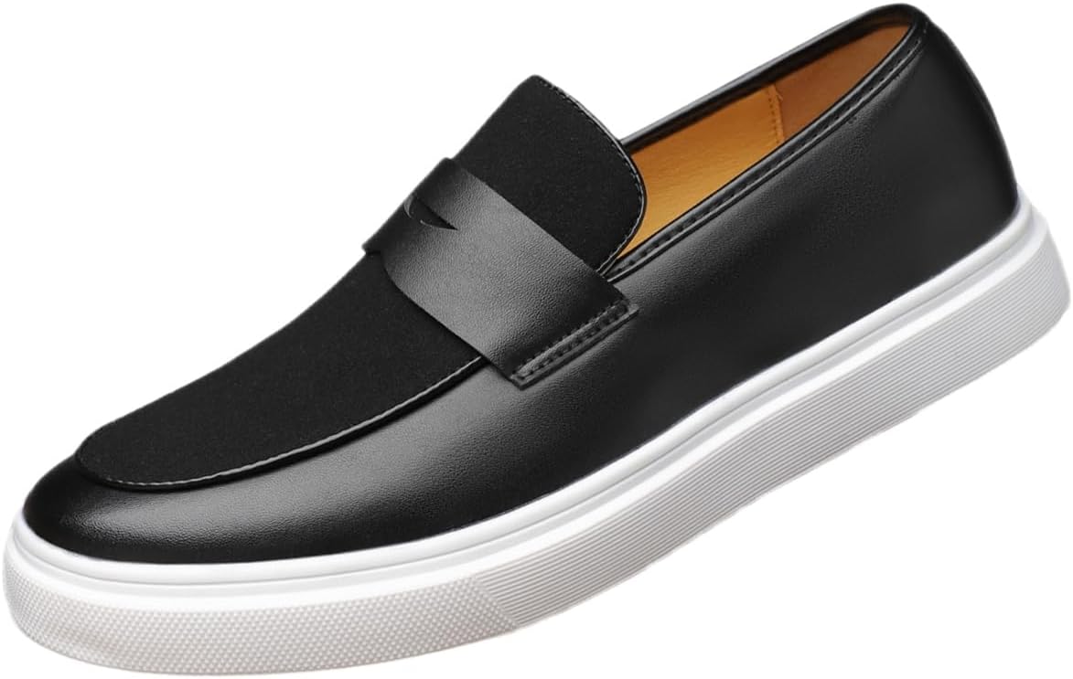 Мужские лоферы большого размера - повседневные, модные, удобные, легкие в носке туфли на плоской подошве Fusecottc, черный
Мужские лоферы большого размера - повседневные, модные, удобные, легкие в носке туфли на плоской подошве Fusecottc, черный