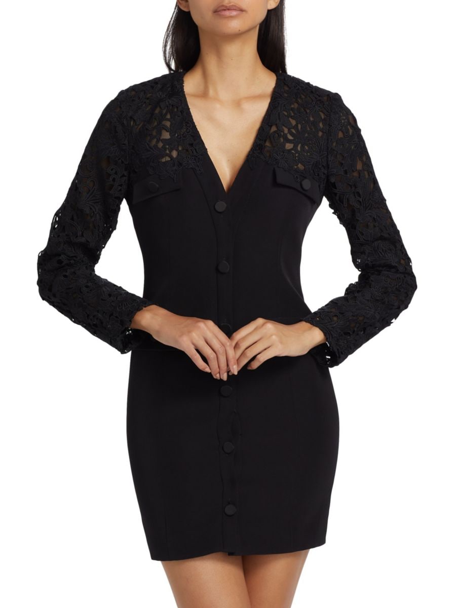 Мини-платье Navina из крепа с кружевной отделкой Generation Love, черный
Мини-платье Navina из крепа с кружевной отделкой Generation Love, черный