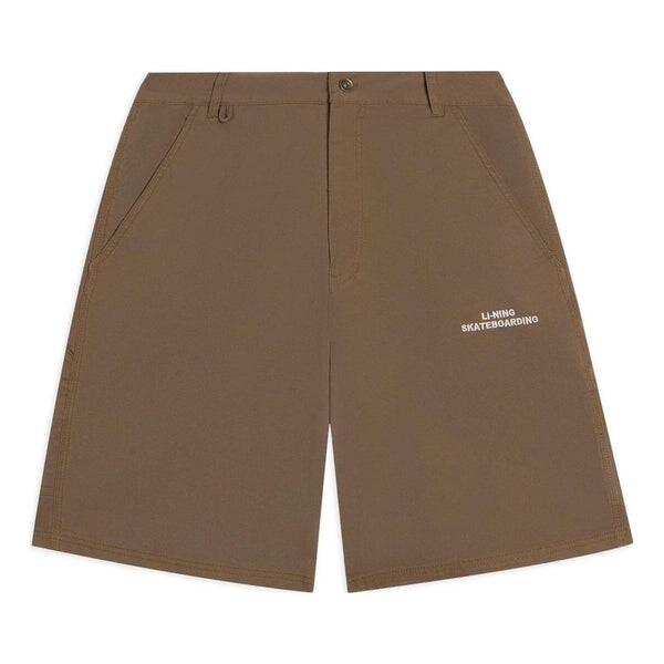 Шорты для скейтбординга с вышитым логотипом Li-Ning, коричневый
Шорты для скейтбординга с вышитым логотипом Li-Ning, коричневый