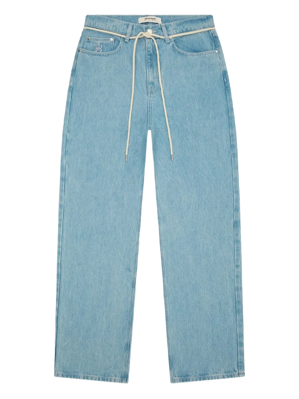 Джинсы с вышитой монограммой Aboutblank, синий
Джинсы с вышитой монограммой Aboutblank, синий