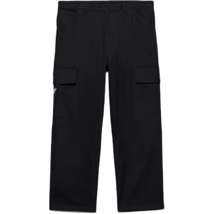 Брюки с треугольным логотипом PRADA, черный
Брюки с треугольным логотипом PRADA, черный