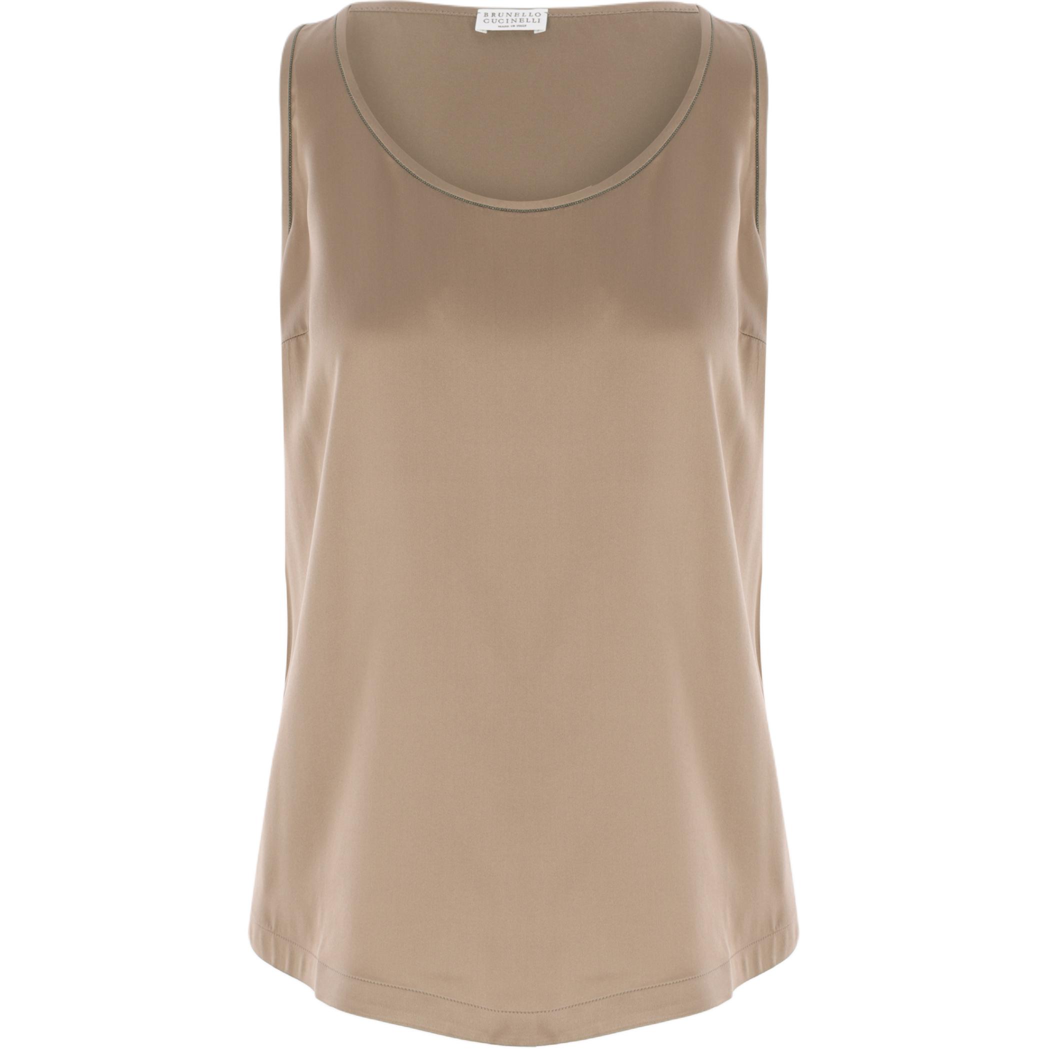 Топ с вырезом-лодочкой Monili Brunello Cucinelli, хаки
Топ с вырезом-лодочкой Monili Brunello Cucinelli, хаки